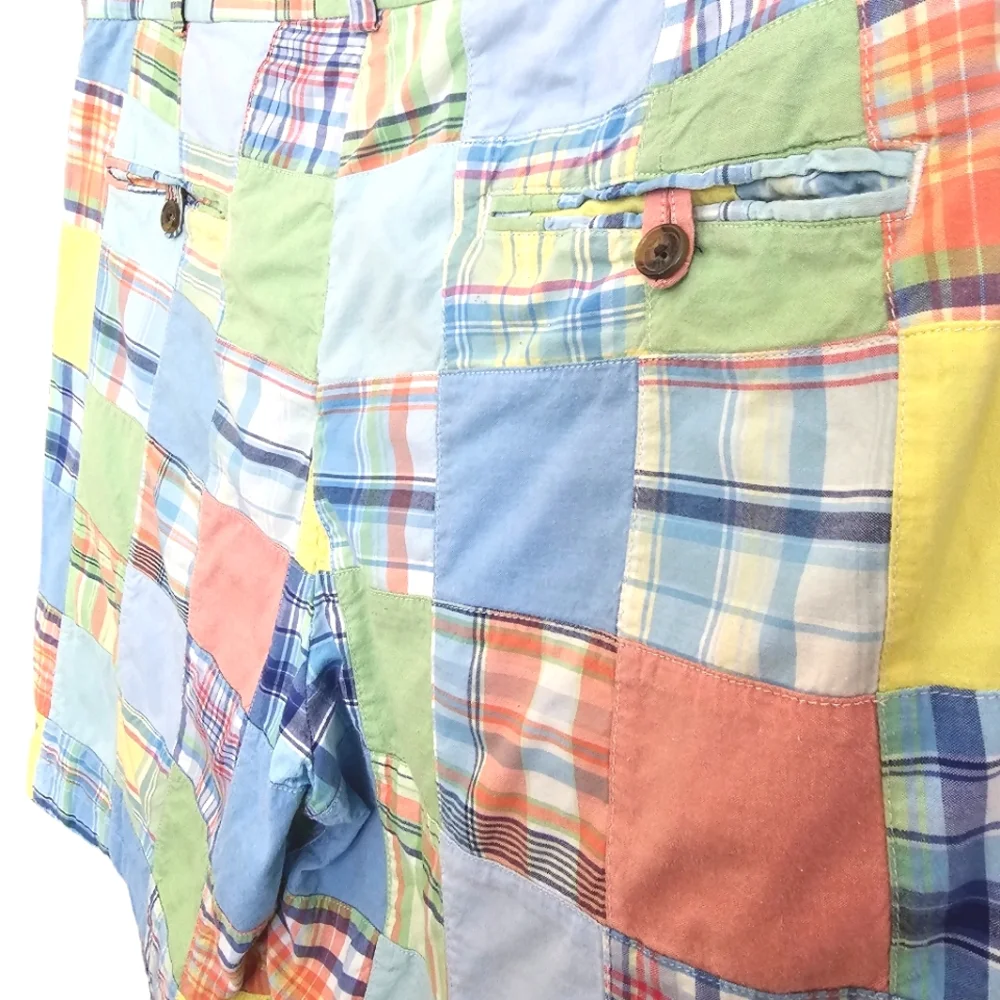 Brooks Brothers Plaid Multicolor Cotton Shorts
